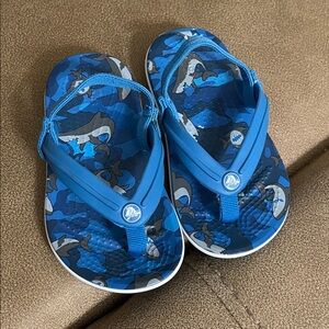 Toddler Crocs with sharks